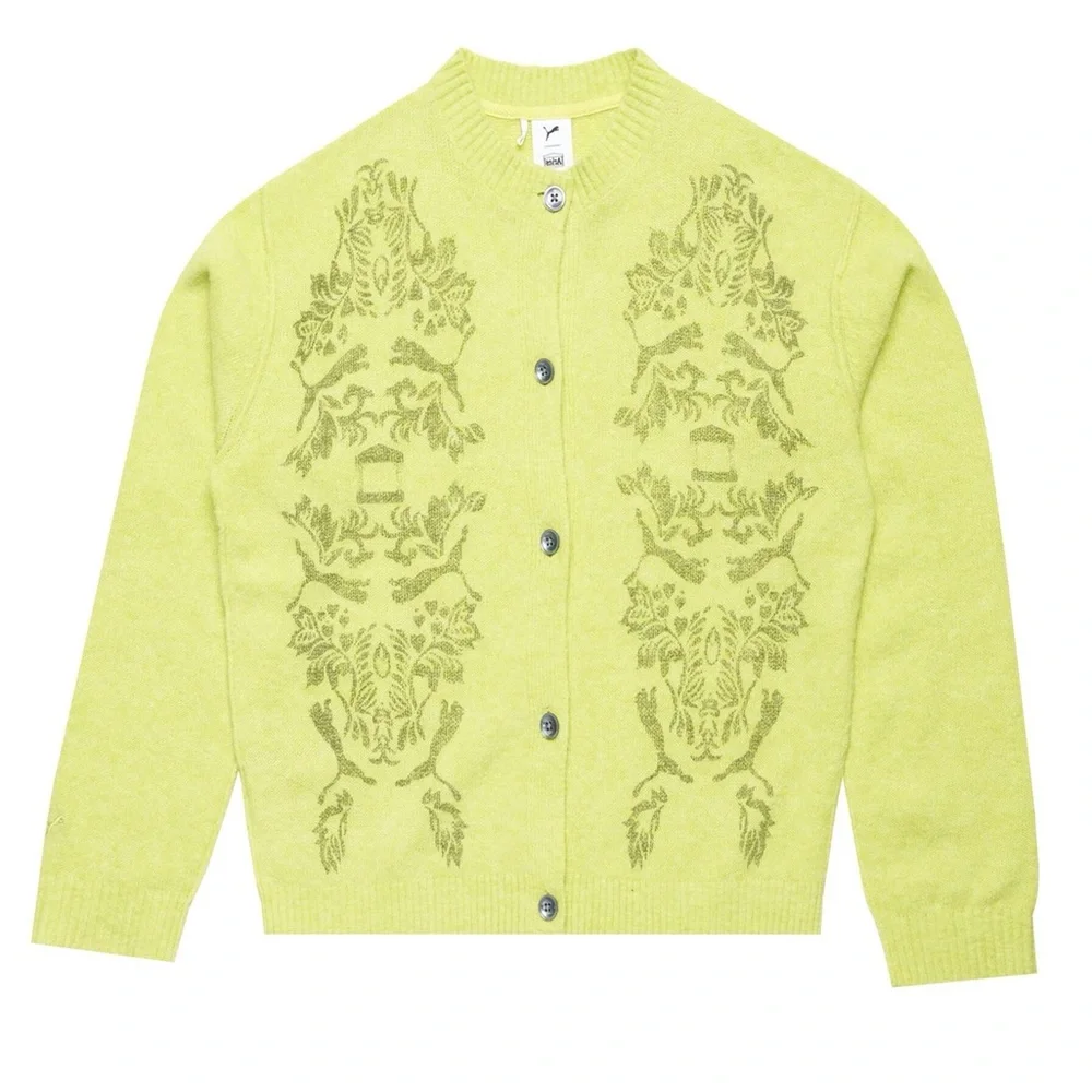 PUMA x Aries Limited Edition Unisex Cardigan in Green Size XXL